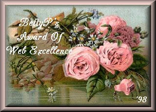 Betty's Award of Web Excellence