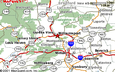 Williamsport, aka. Billtown area