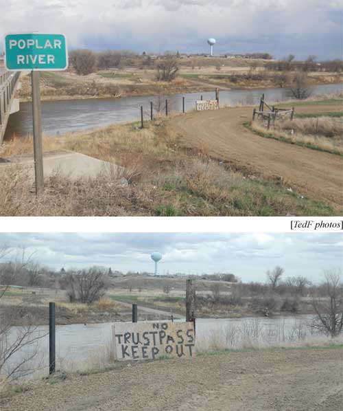 Poplar River No Trust Pass Keep Out (TedF photos)