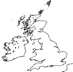 British Isles Outline Map