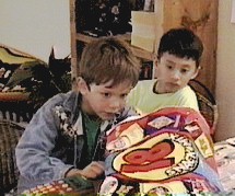 This is Ben and my cousin Isaac getting chips in Australia