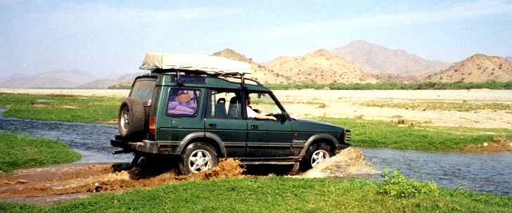 Would you have thought you would encounter a water crossing in the desert?