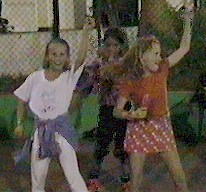 Kelsie and the girls dancing