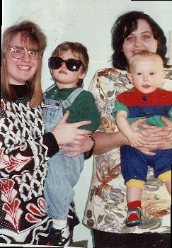 Me and Heather with our kids in '95