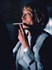 mrs cigarette smoking man lights one up