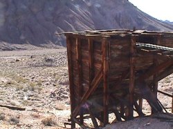 Inyo mine, hopper at the mine site