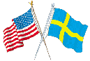 Svensk & USA flagga