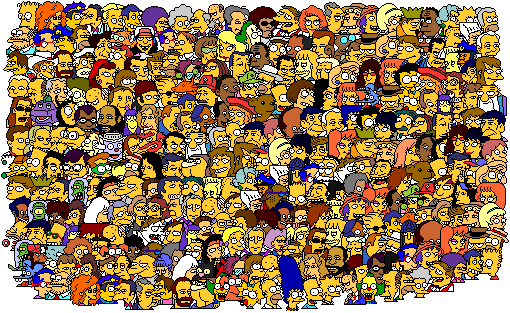 everybody in the Simpsons