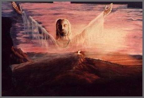image of Jesus in the horizon