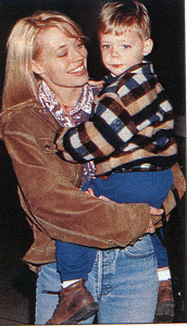 Jeri Ryan and her son Alex