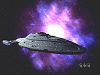 Voyager near a Nebula