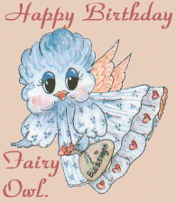 Happy Birthday from Fairy Owl!