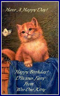 Happy Birthday from Wee One Kitty