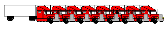 line red trucks