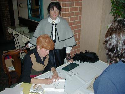 Mrs. Virginia Beard Morton, book signing
