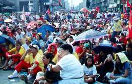 In Manila alone, 5,000 protesters marched.