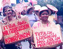 Instead of genuine land reform, women are confronted by massive militarization currently dubbed OPLAN MAKABAYAN.