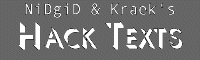 nidgid and kraek's hack texts