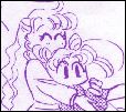 ikuko huggling chibiusa.. is this not CUTE?