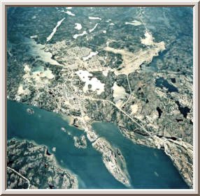 Aerial View of Yellowknife