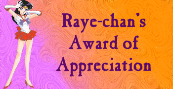 Raye-Chan's Award of Appreciation