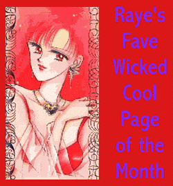 Raye's Fave Site of the Month Award