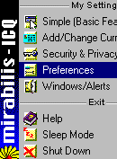 ICQ Preferences