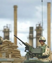 U.S. soldiers guard Exxon's profits....