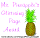 Ms. Pineapple's Glittering Page Award