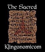 The Sacred Klingonomikom