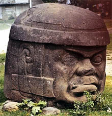 Olmec head at Tres Zapotes