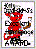 Kris Devilkid45's Excellent Homepage Award