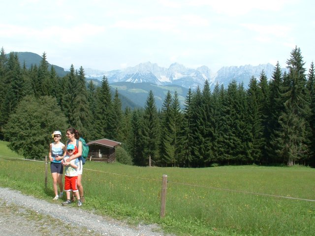 On the way up the Hahnenkahm