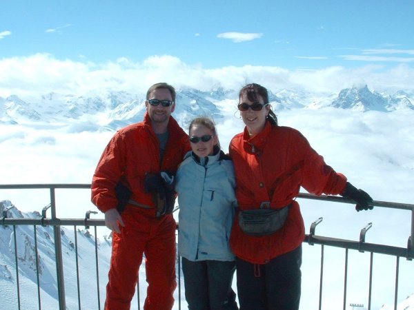 Mark, Lauren and Mandy on top of the world!