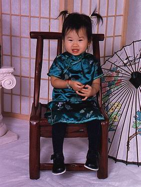 Delainie at Chinese New Year 2001