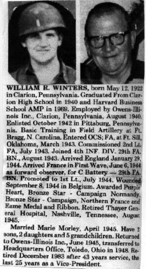 William R. Winters - Then & Now