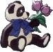 panda w/flowers