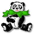  panda bear
w bow