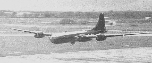 supplied by Peter Thompson B29 making a low pass over Tengah