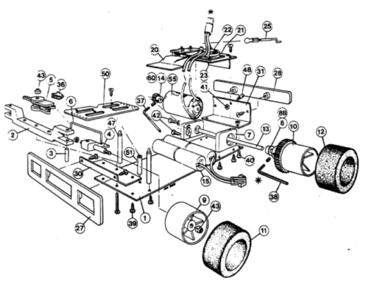 Ministock chassis exploded diagram