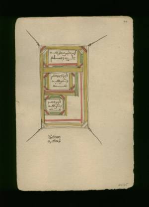 Folio 26b  from a dispersed manuscript copy of the Dalil al-Khayrt