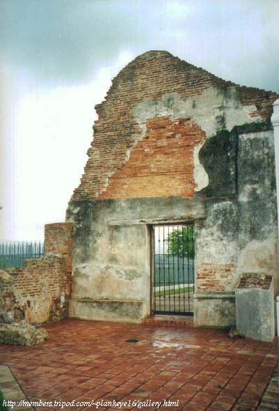 wall of the oldest church building in Puerto Rico
