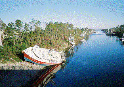 Boats Beached In The Industrial Seaway