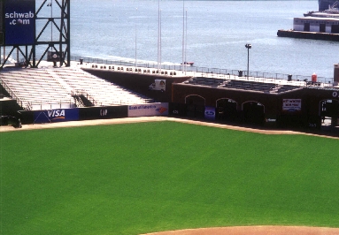 View of right-center field