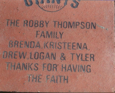 Thompson family brick