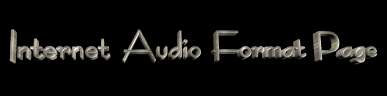 internet audio formats page