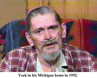 Dick York at his home in Michigan in 1992