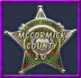 MCCORMICK SHERIFF'S DEPT BADGE