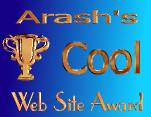 Arash's Cool Website Award