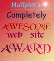 Halfpint's homepage award